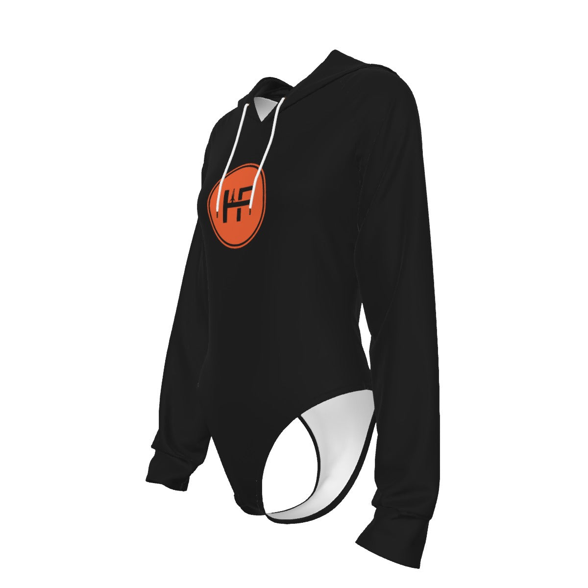HF Women's Raglan Sleeve Hooded Bodysuit