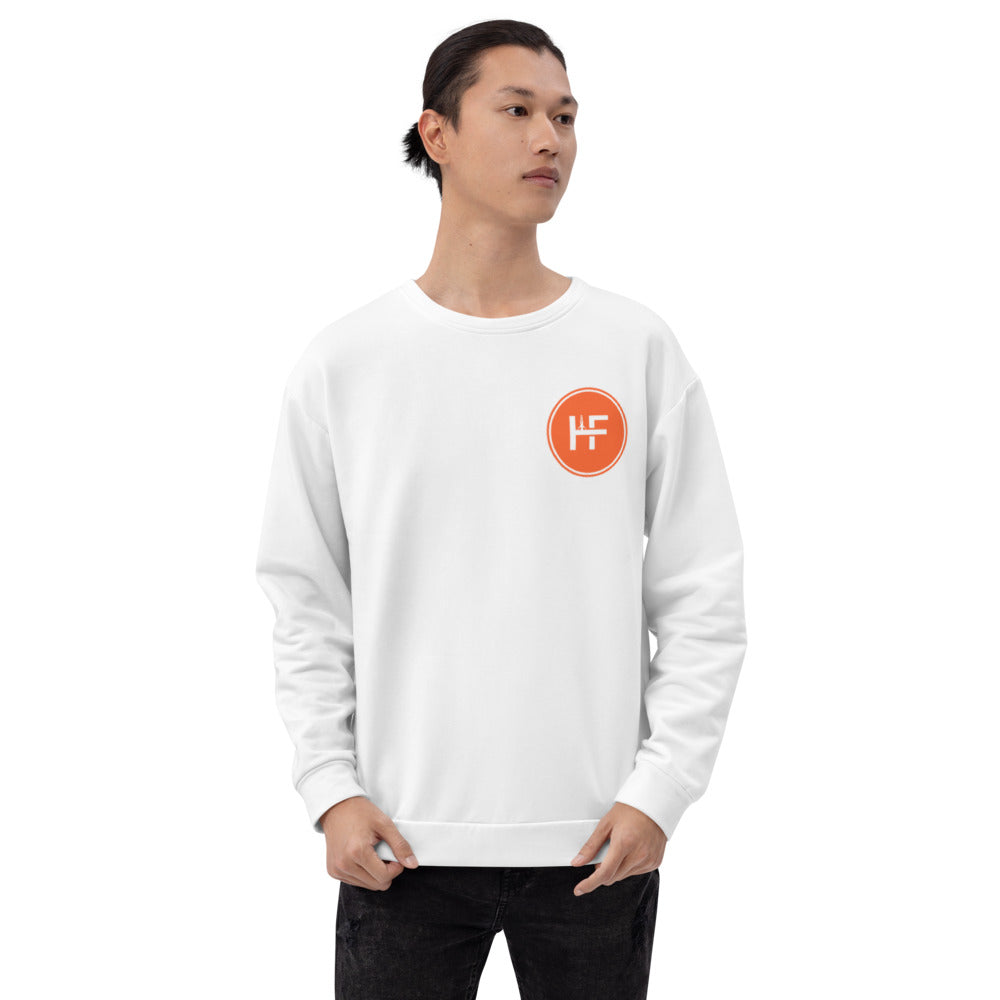 HF White Men's Sweatshirt