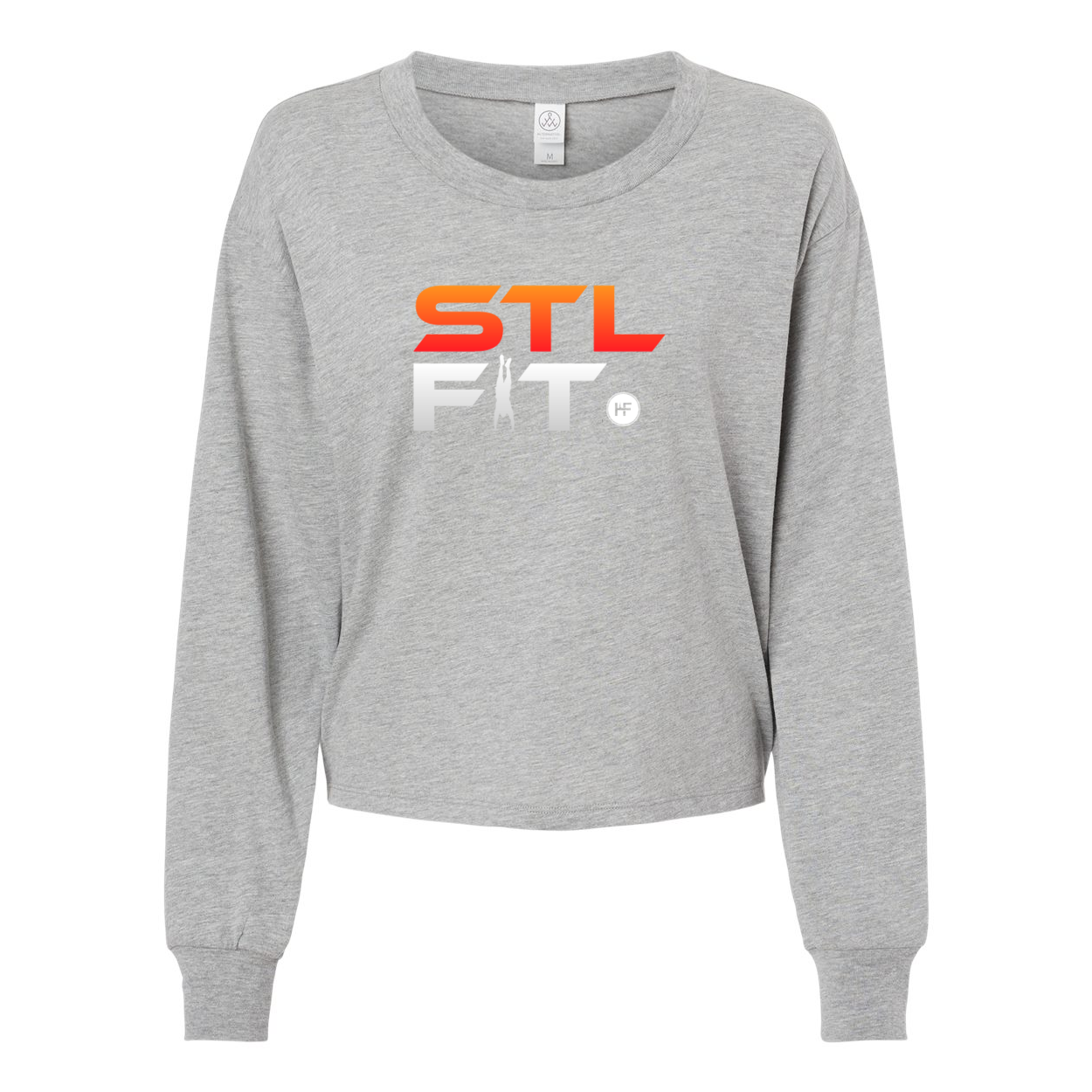 STL FIT Ladies Long Sleeve Crop Tee Top