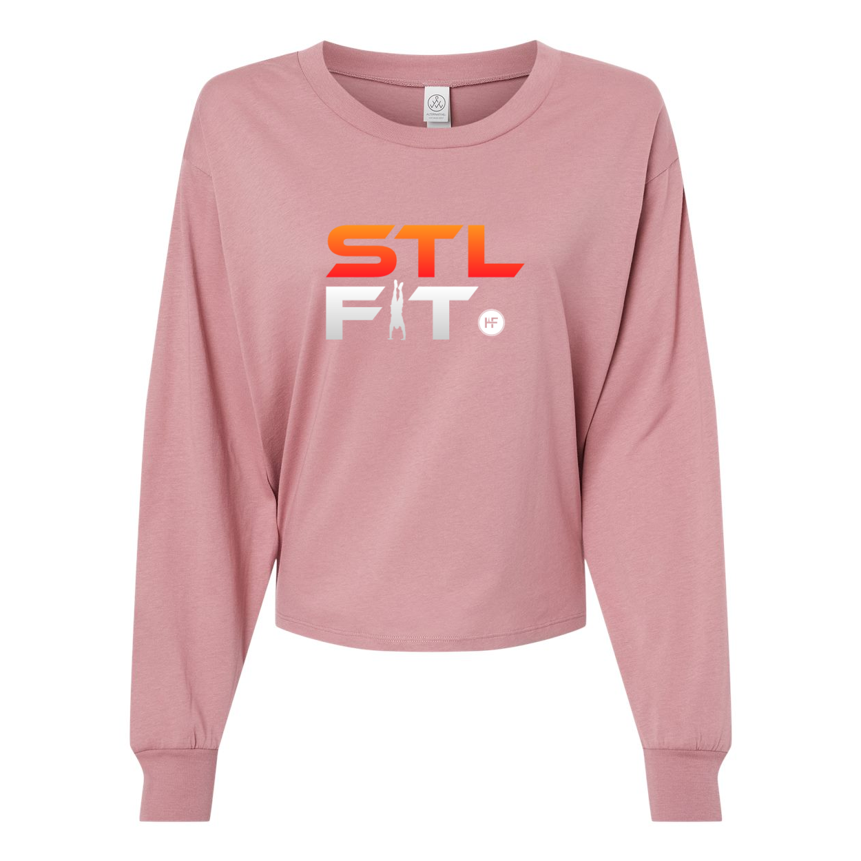STL FIT Ladies Long Sleeve Crop Tee Top