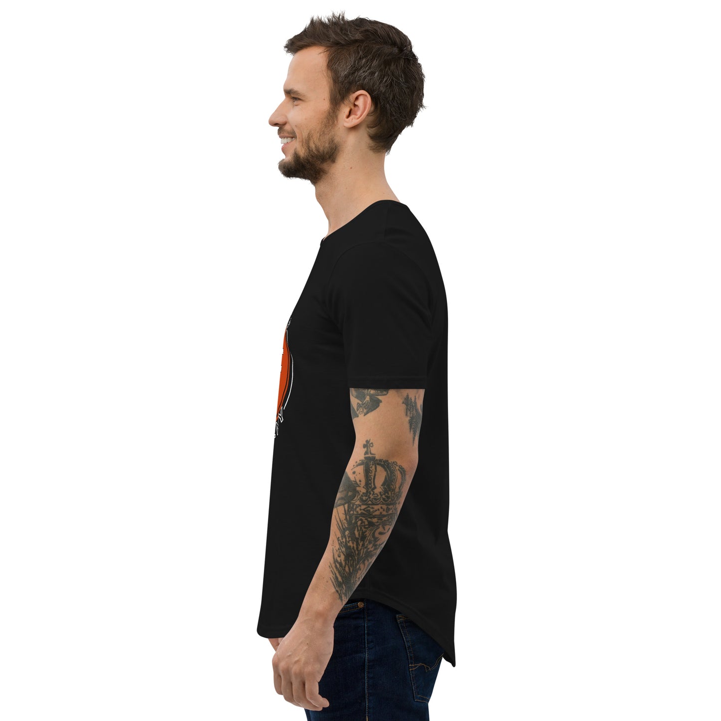 HF Dance Academy Men's Curved Hem T-Shirt
