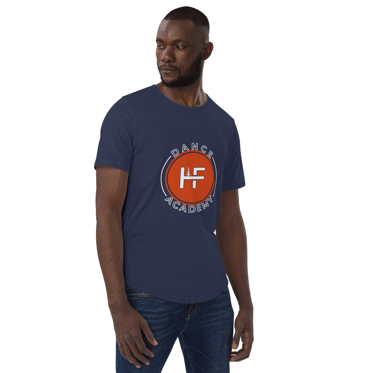 HF Dance Academy Men's Curved Hem T-Shirt