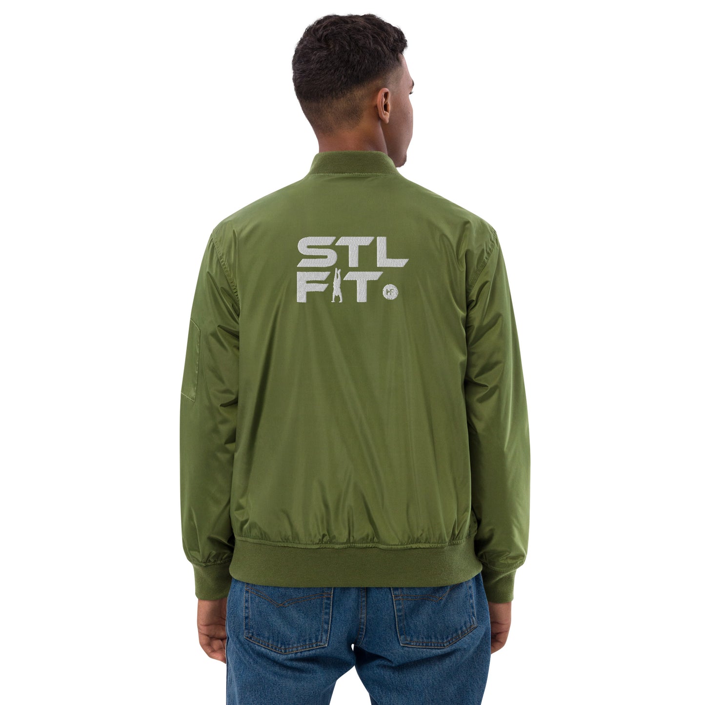 STL FIT Men's Premium Recycled Bomber Long Sleeve Jacket
