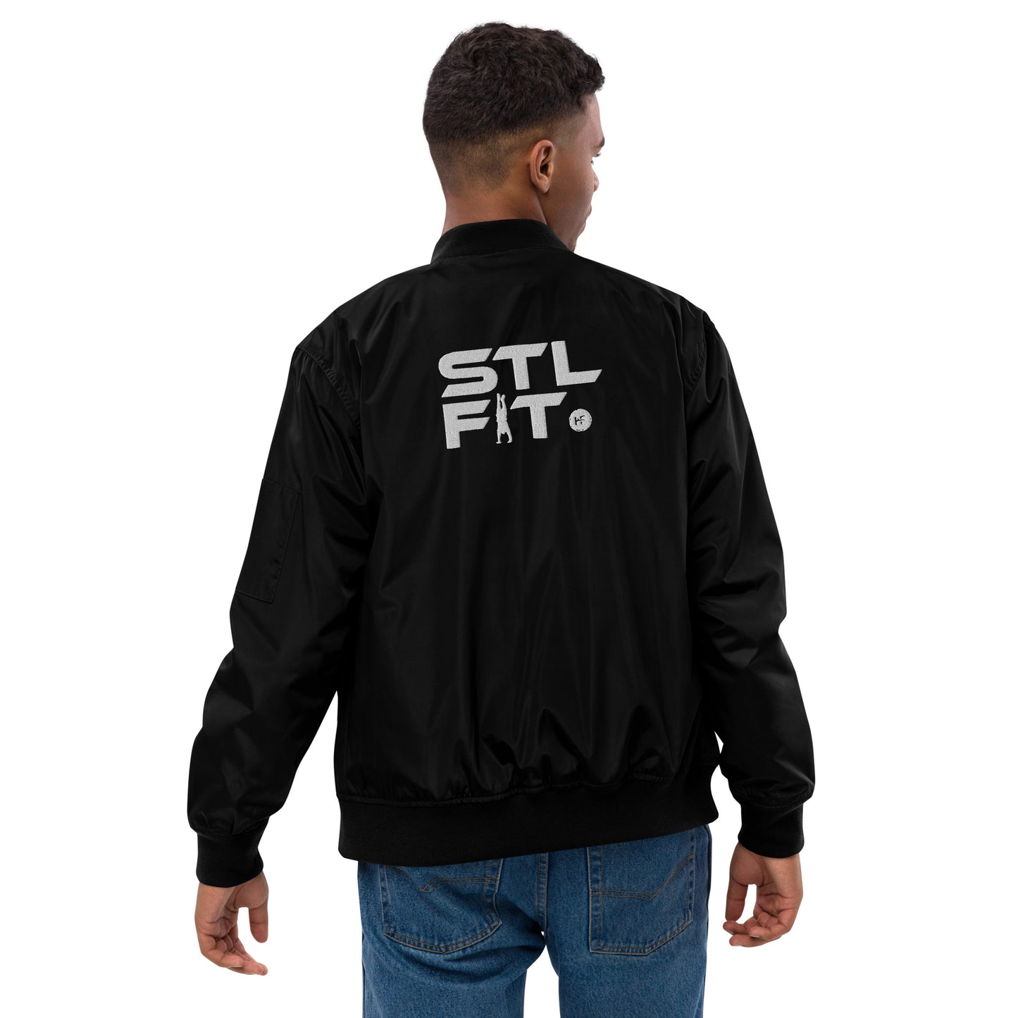 STL FIT Men's Premium Recycled Bomber Long Sleeve Jacket