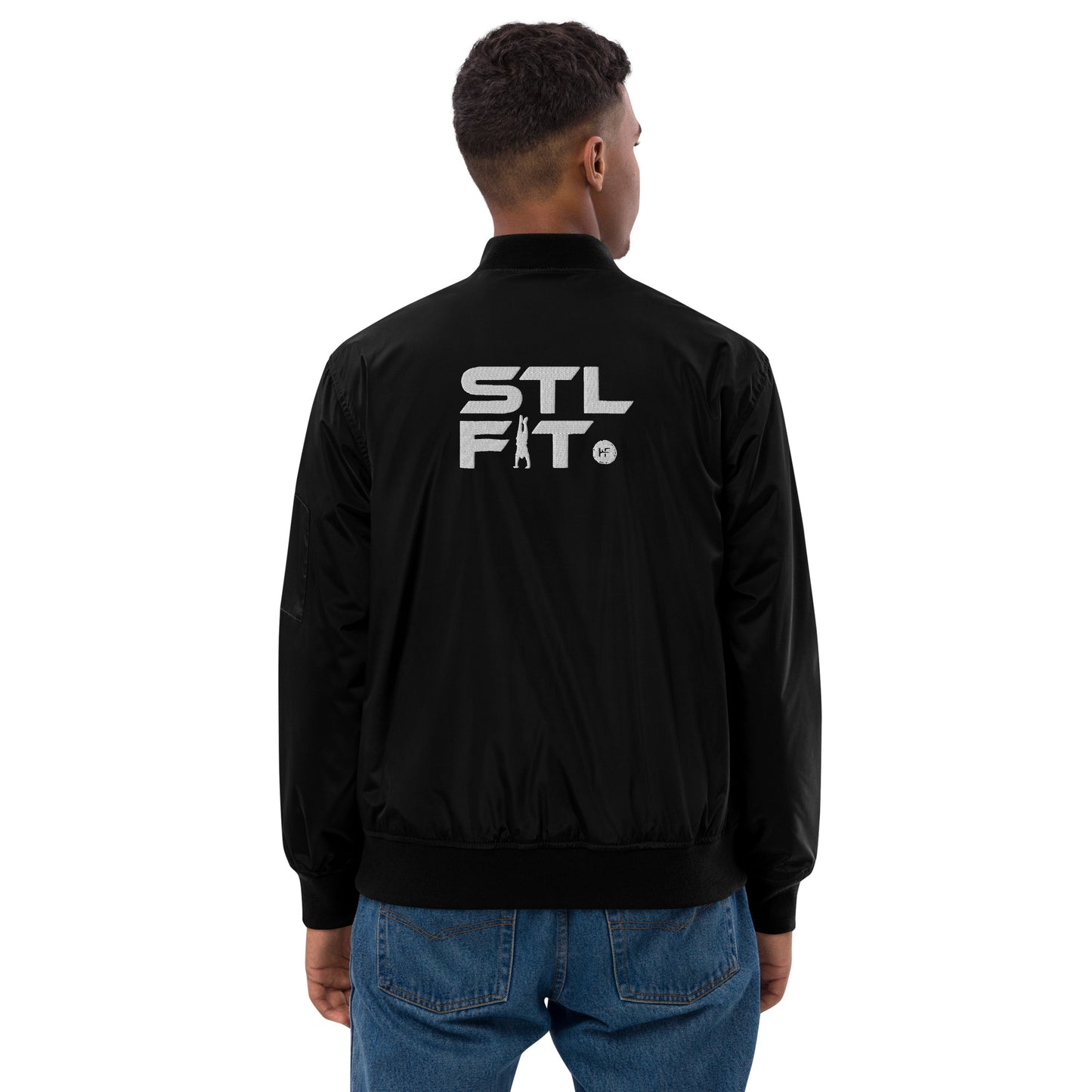 STL FIT Men's Premium Recycled Bomber Long Sleeve Jacket