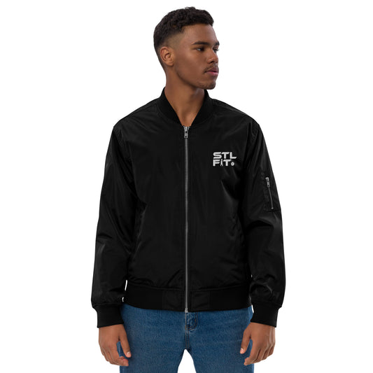 STL FIT Men's Premium Recycled Bomber Long Sleeve Jacket