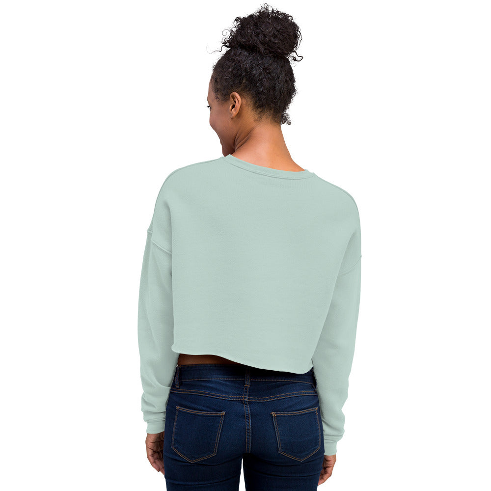 I Love Burpees Ladies Crop Sweatshirt