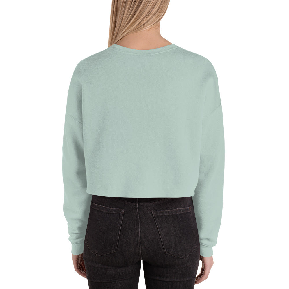 I Love Burpees Ladies Crop Sweatshirt