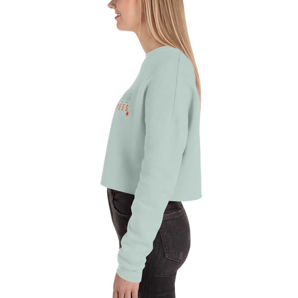 I Love Burpees Ladies Crop Sweatshirt