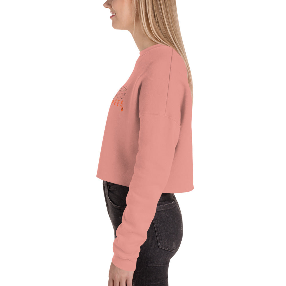 I Love Burpees Ladies Crop Sweatshirt