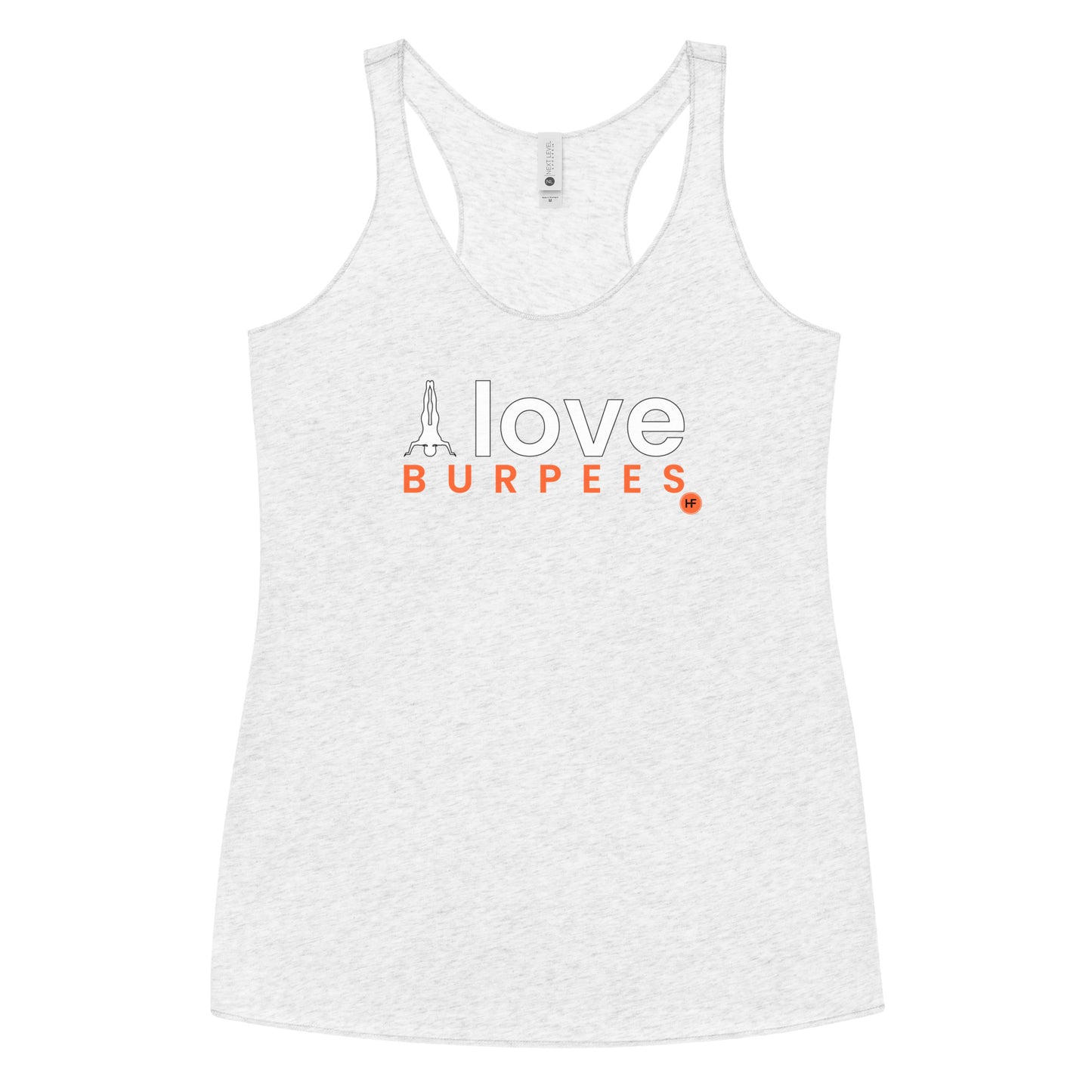 I Love Burpees Ladies Racerback Tank