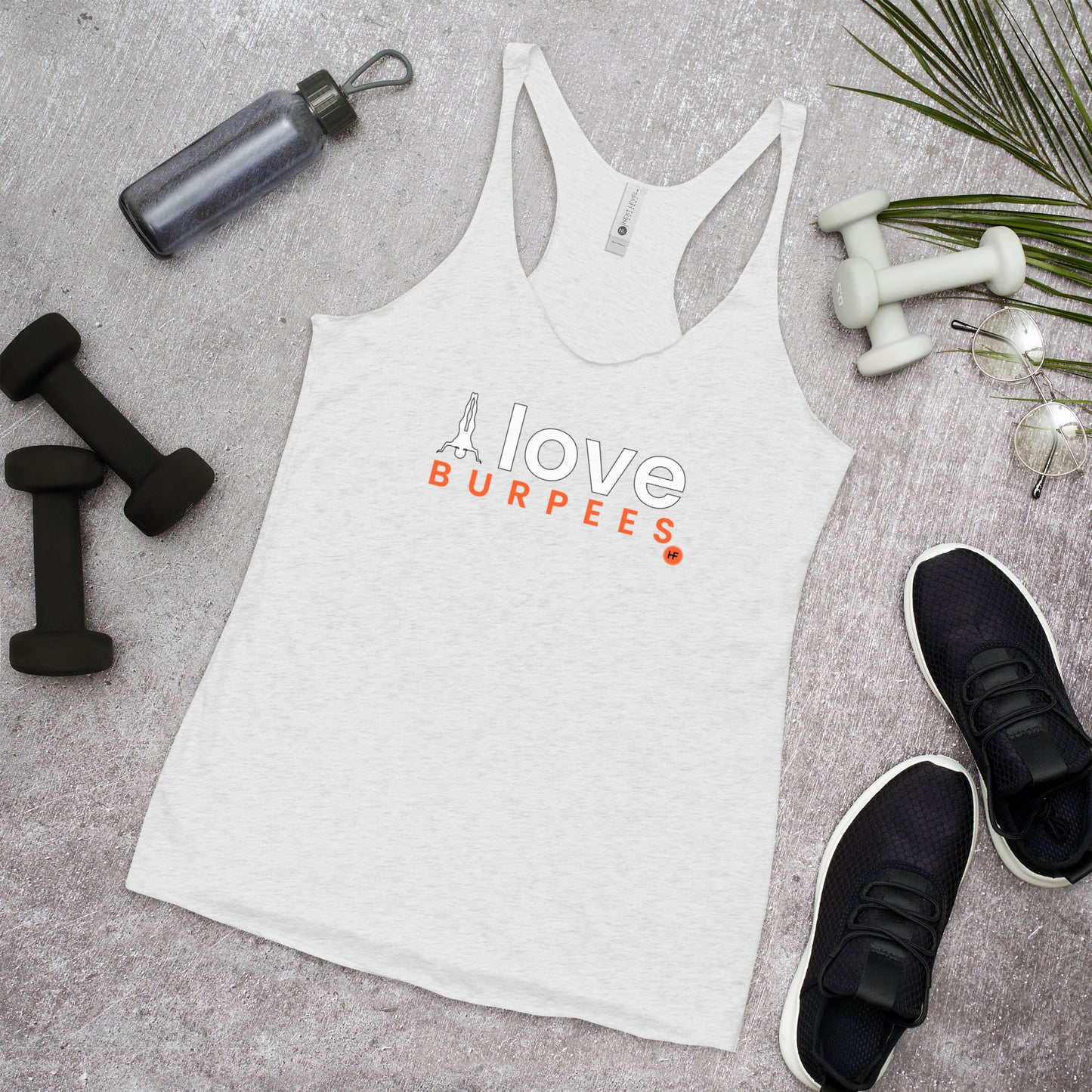 I Love Burpees Ladies Racerback Tank