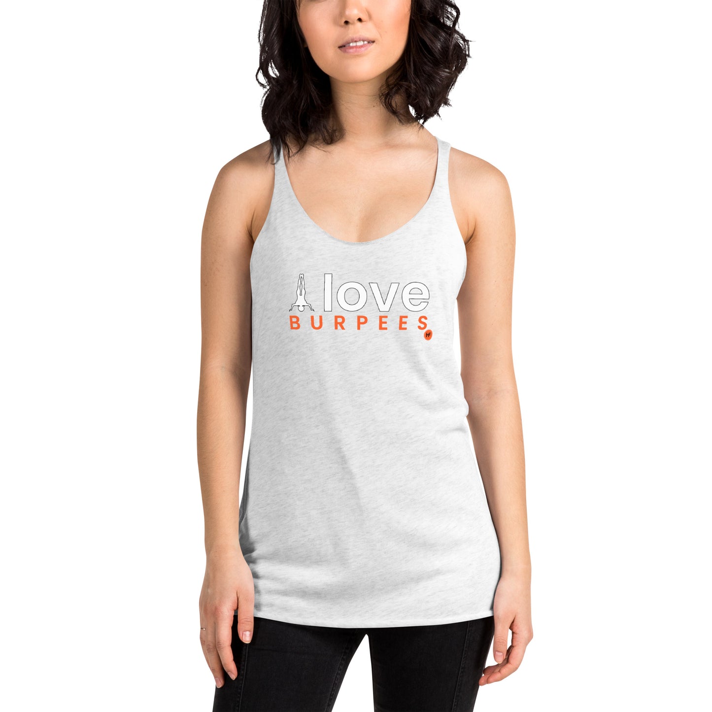 I Love Burpees Ladies Racerback Tank