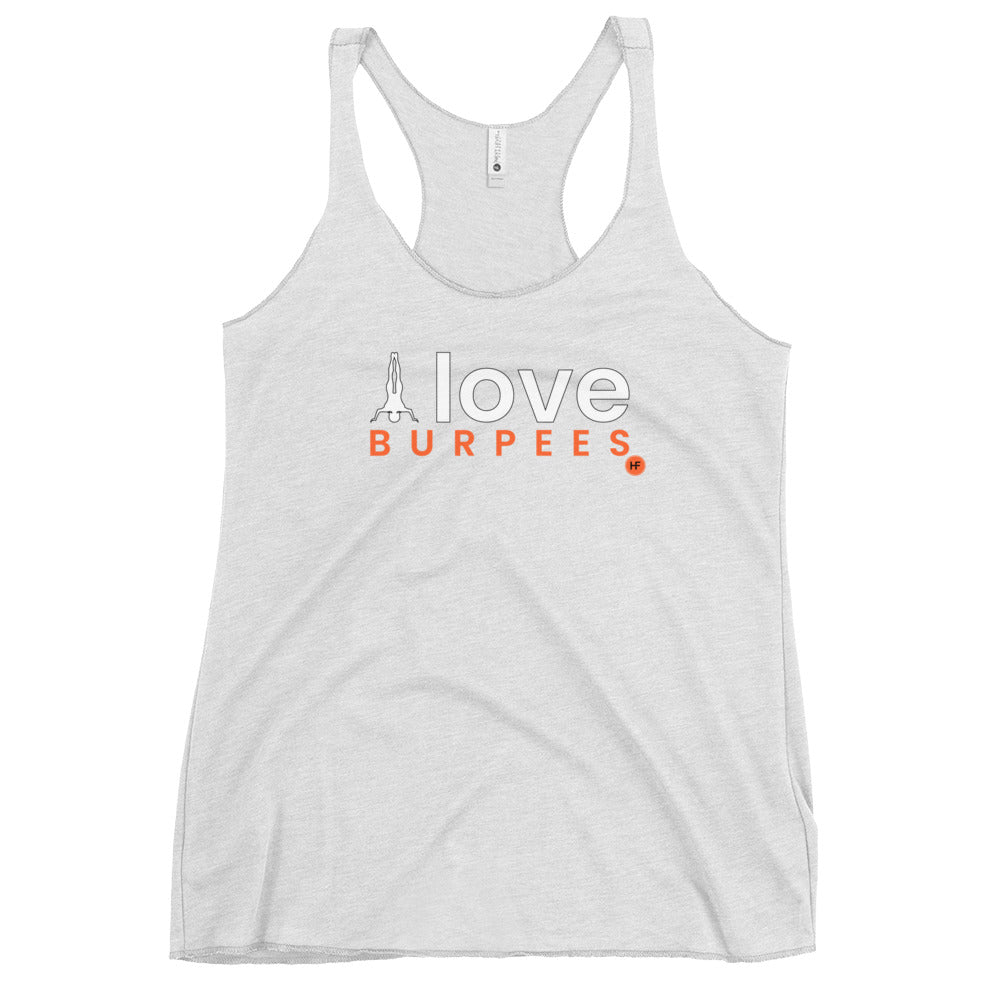 I Love Burpees Ladies Racerback Tank