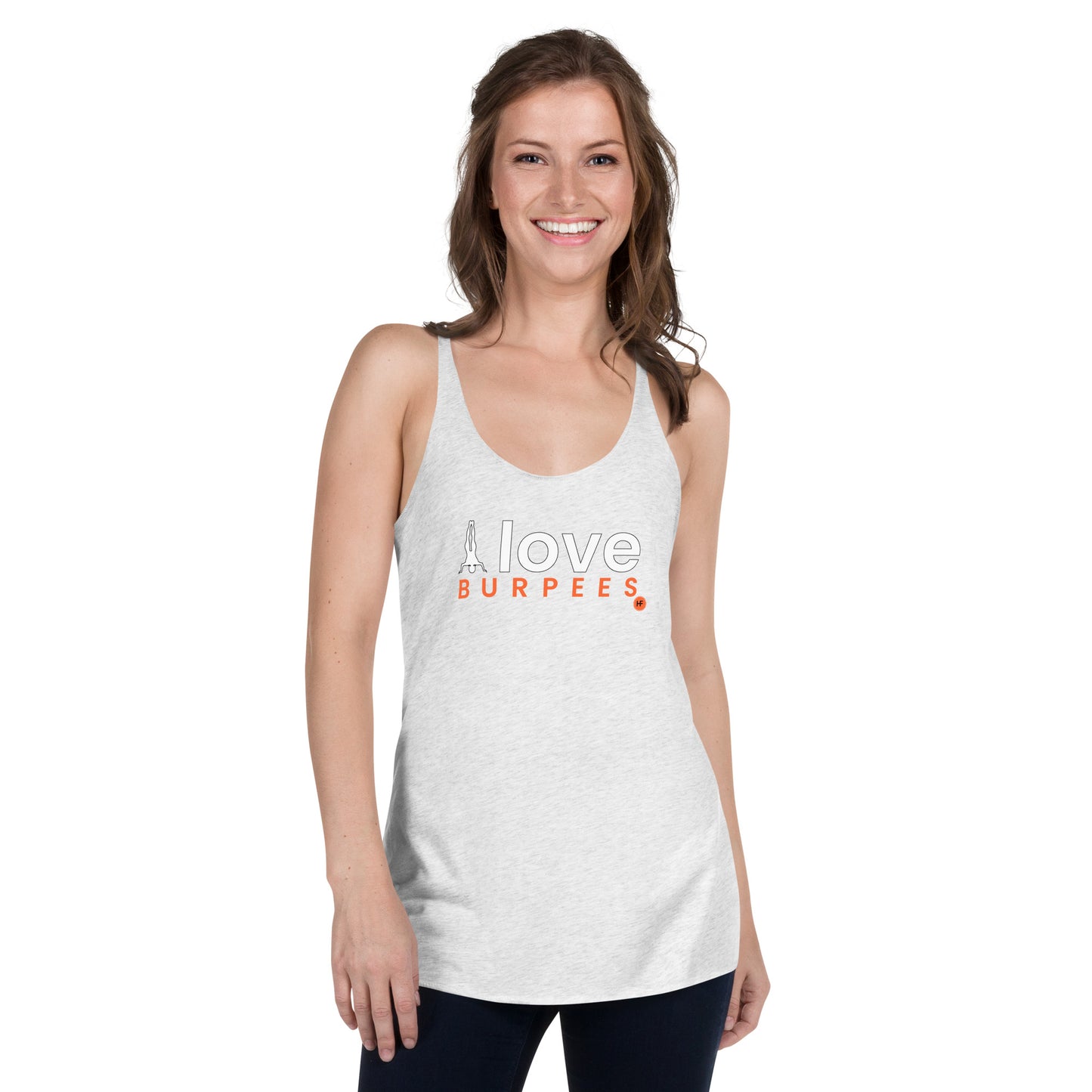 I Love Burpees Ladies Racerback Tank