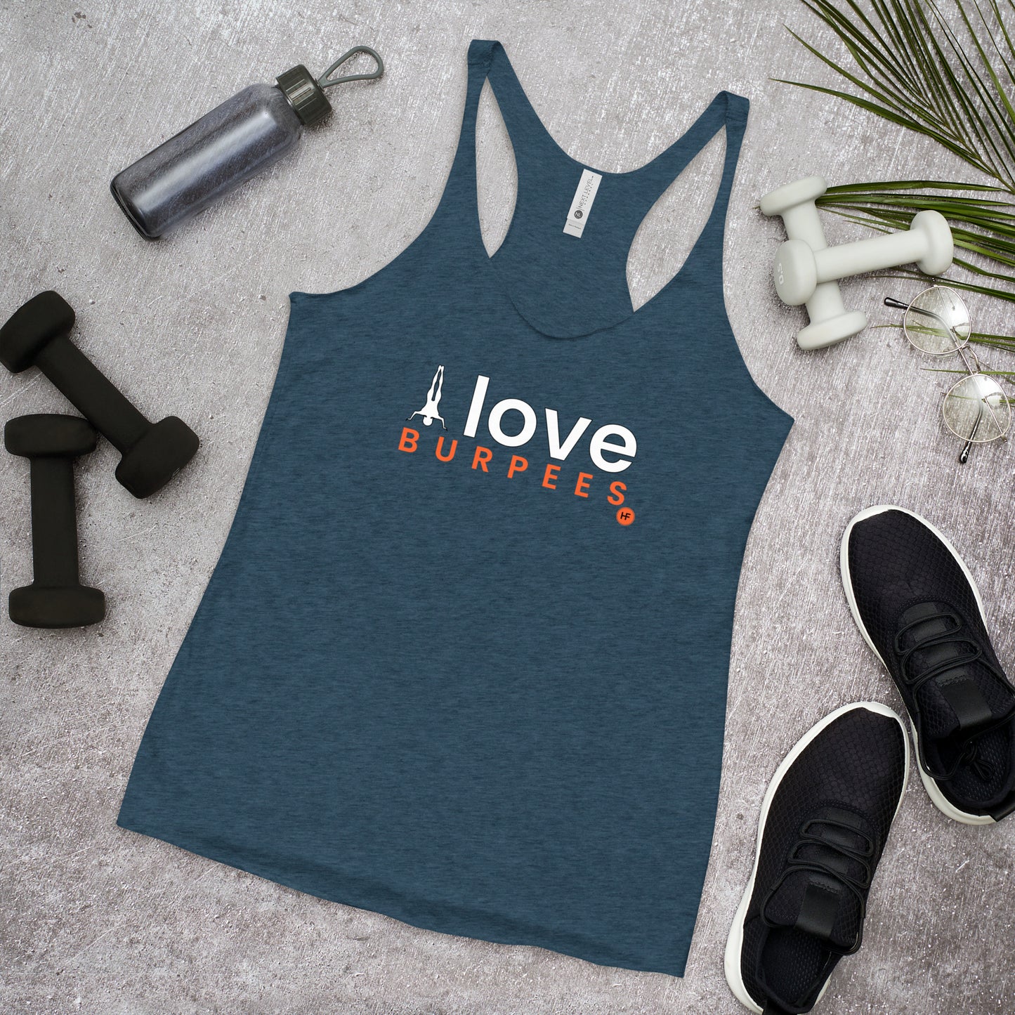 I Love Burpees Ladies Racerback Tank