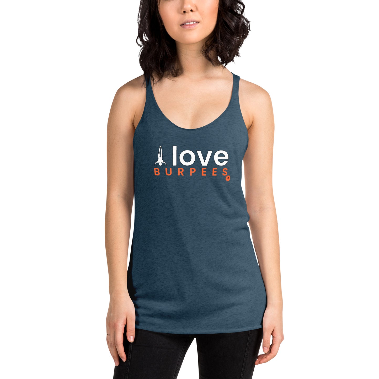 I Love Burpees Ladies Racerback Tank