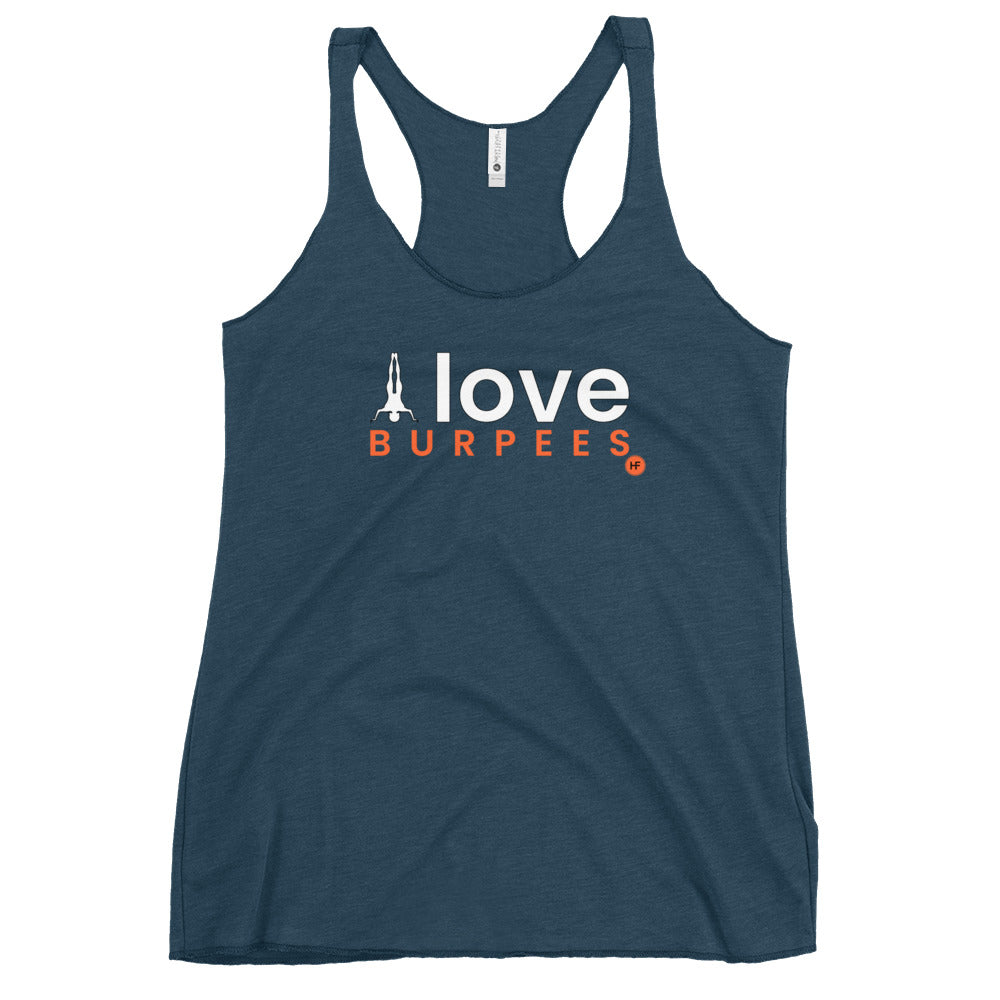 I Love Burpees Ladies Racerback Tank