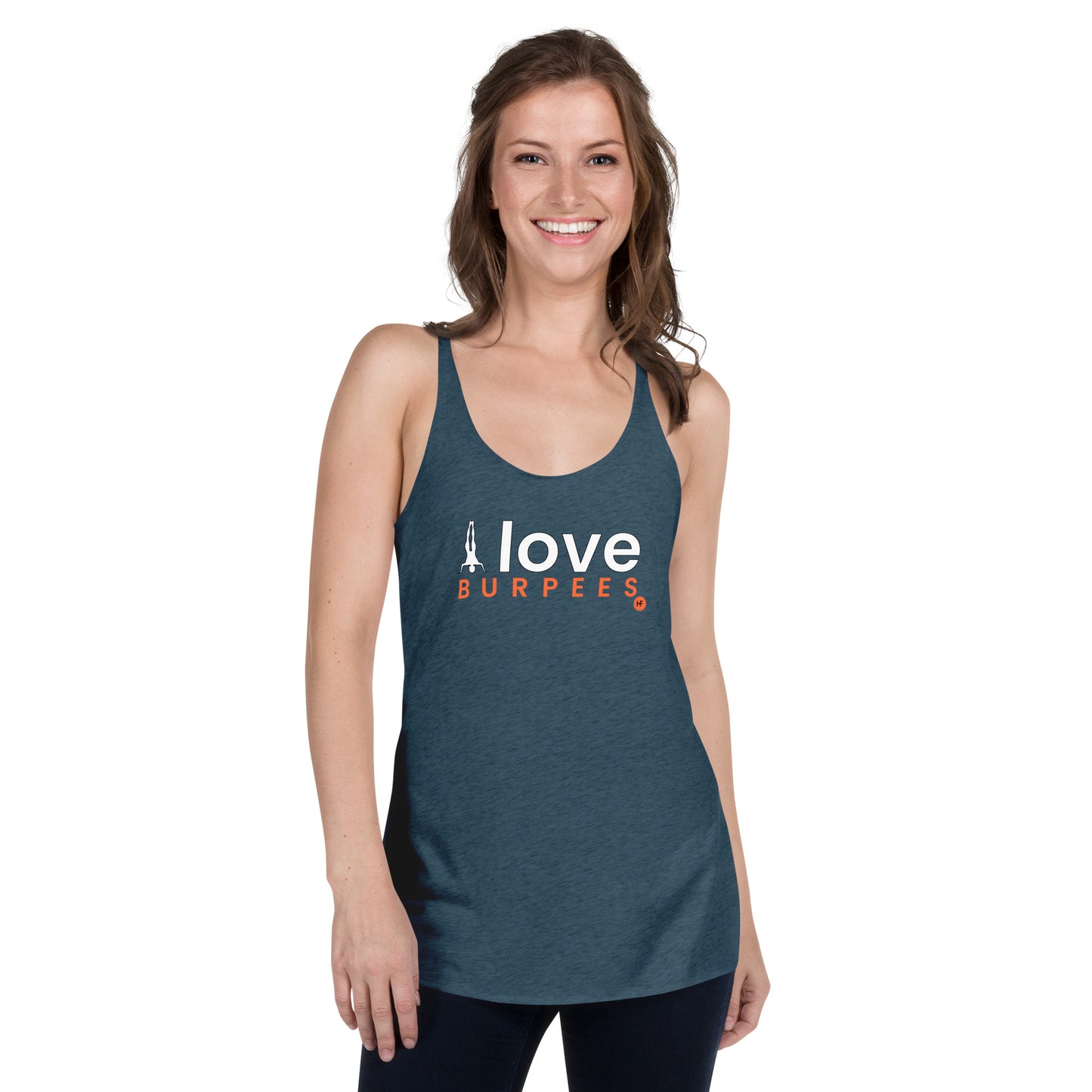 I Love Burpees Ladies Racerback Tank