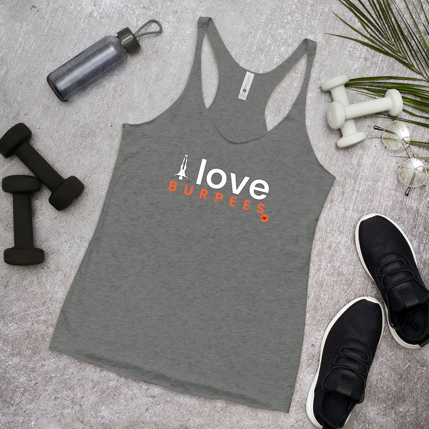 I Love Burpees Ladies Racerback Tank