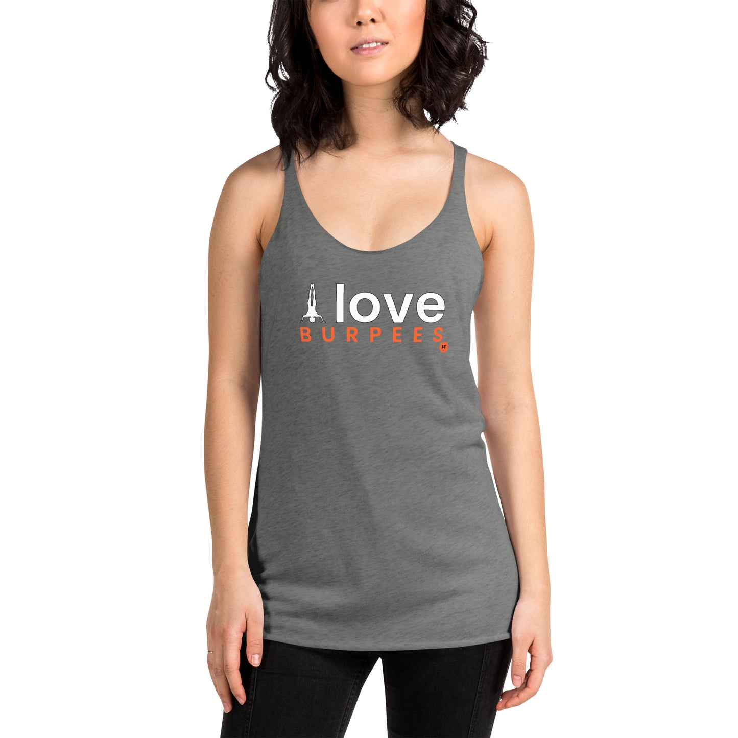I Love Burpees Ladies Racerback Tank