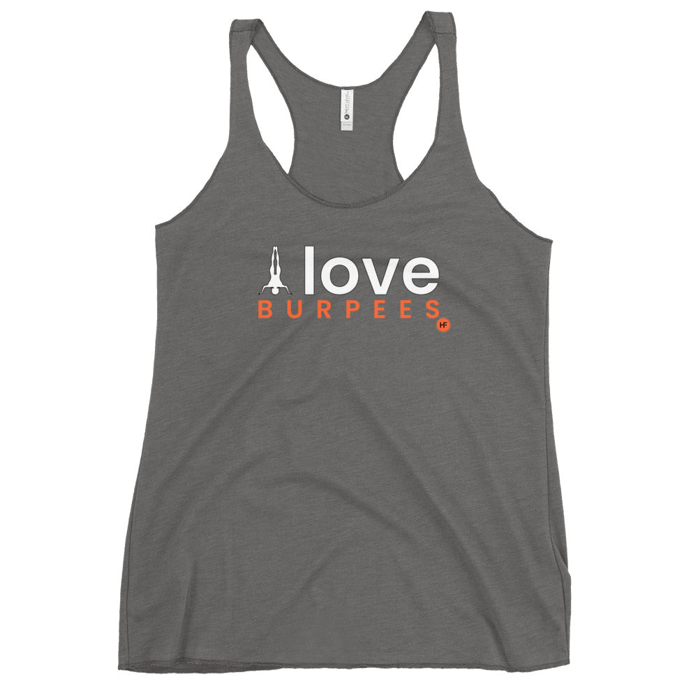 I Love Burpees Ladies Racerback Tank