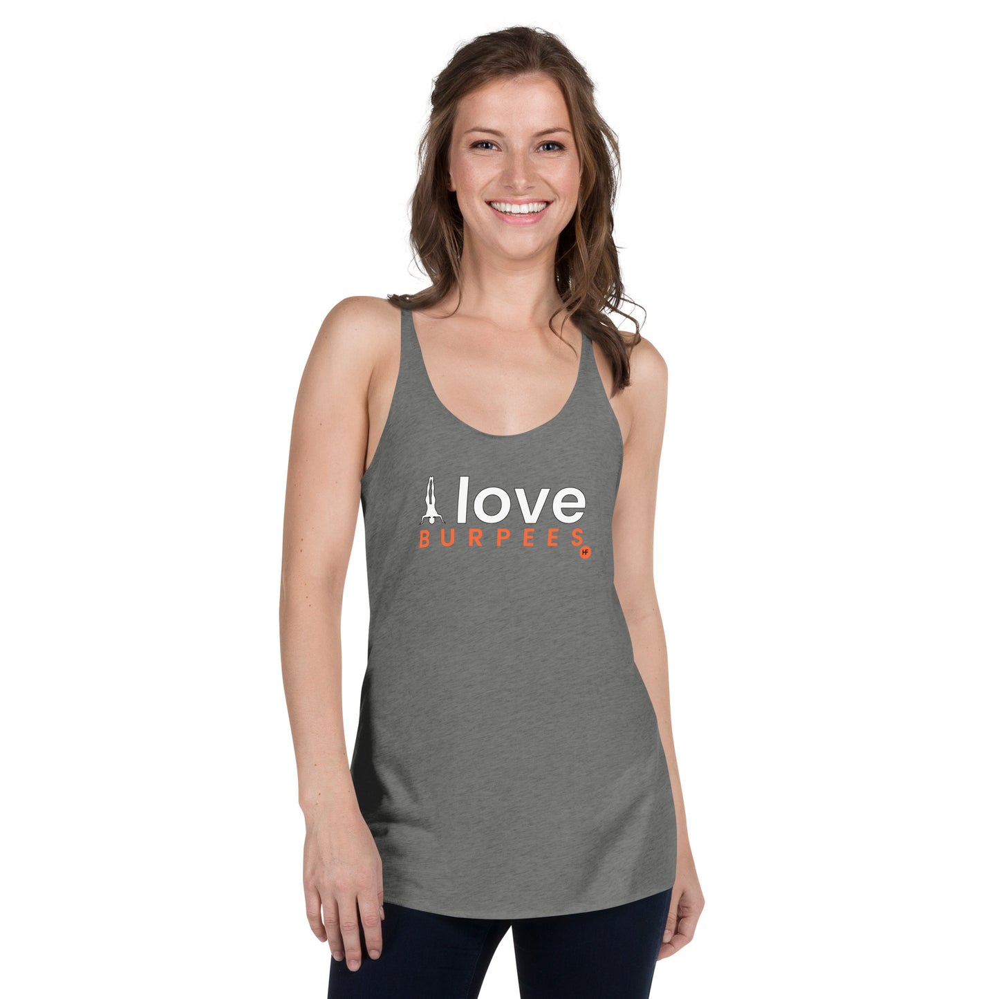 I Love Burpees Ladies Racerback Tank