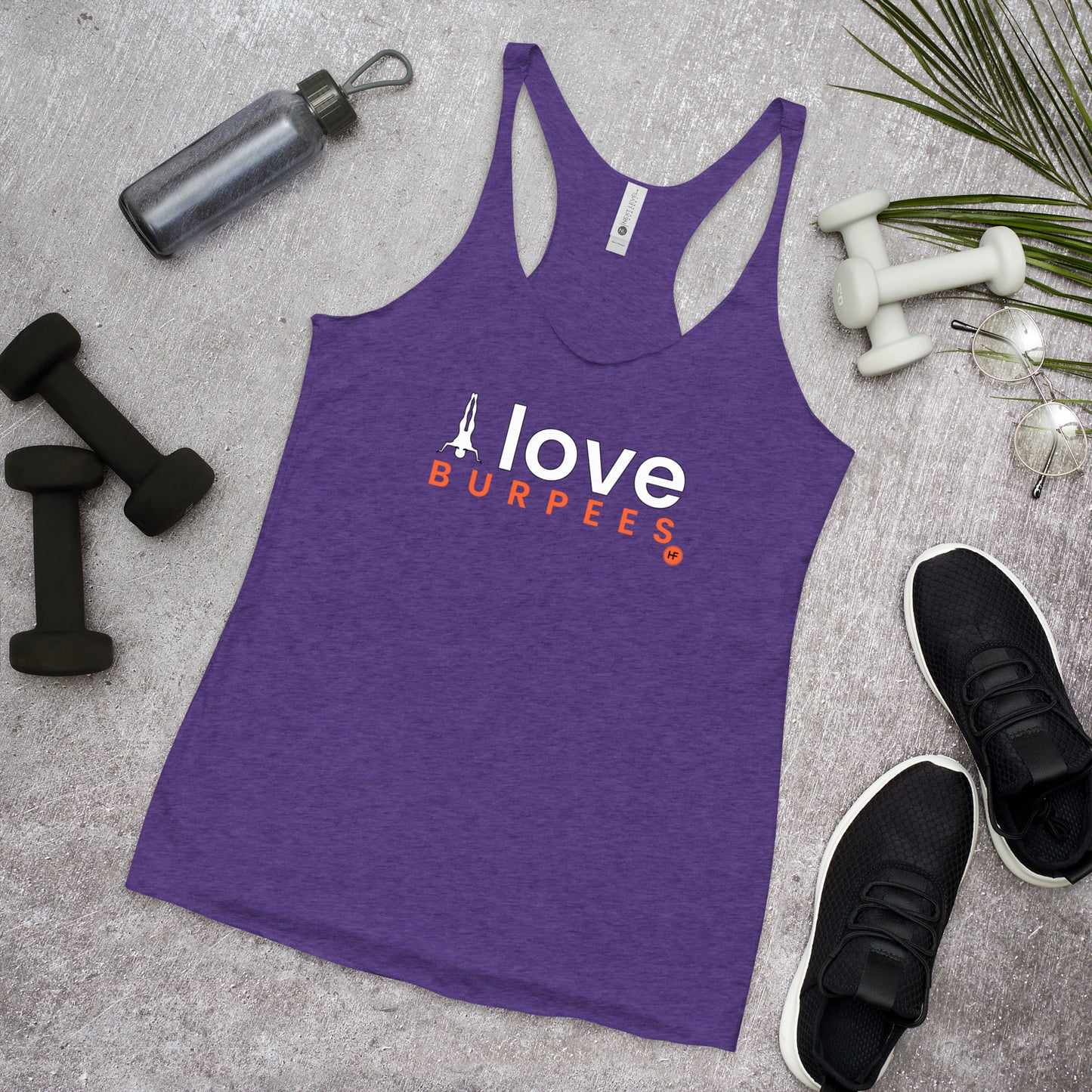 I Love Burpees Ladies Racerback Tank