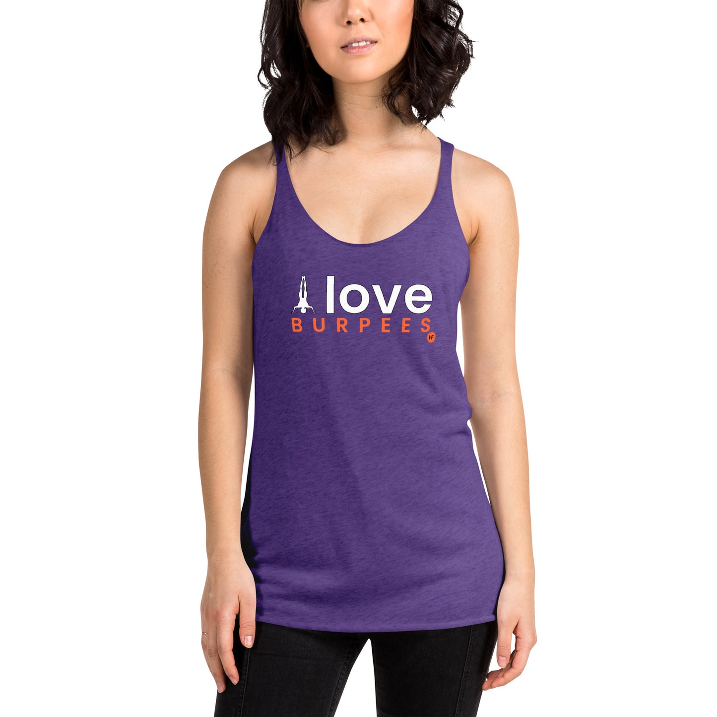 I Love Burpees Ladies Racerback Tank