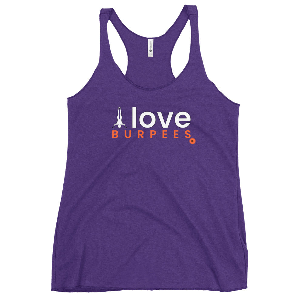 I Love Burpees Ladies Racerback Tank