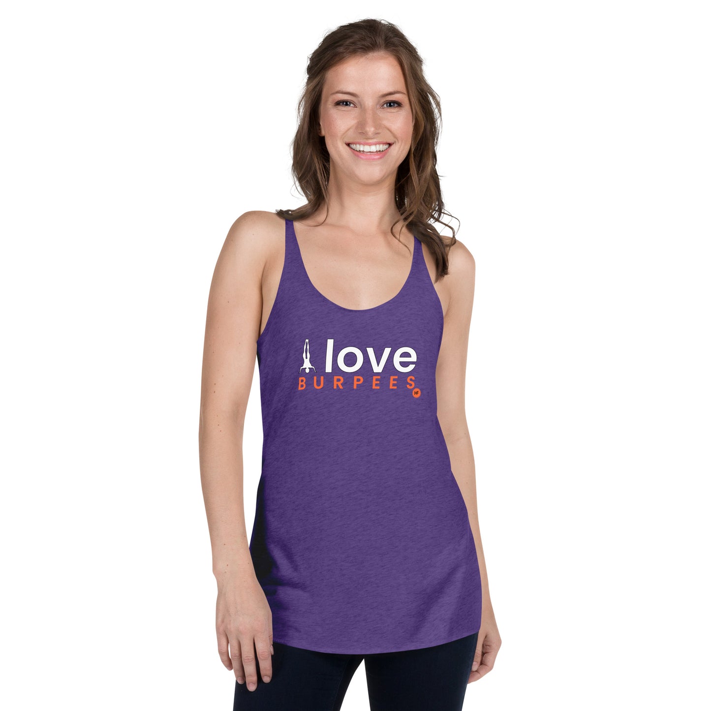 I Love Burpees Ladies Racerback Tank