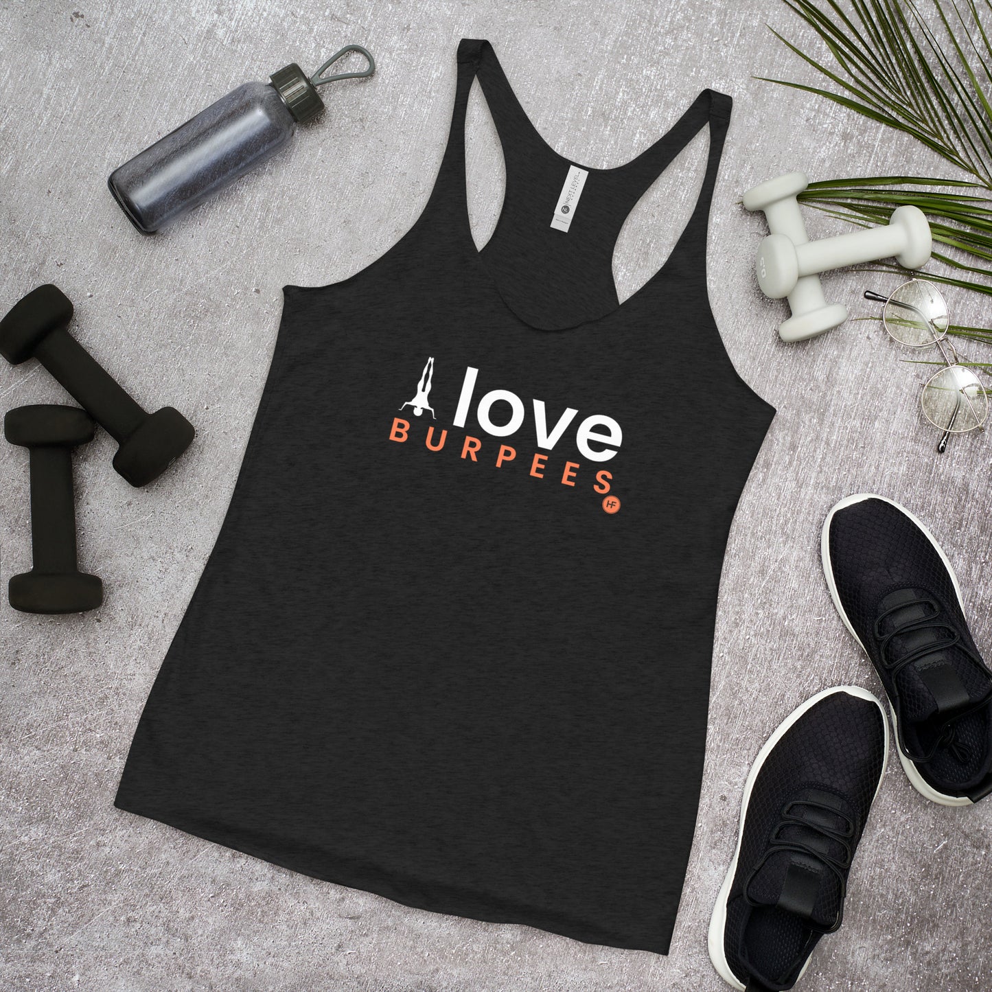 I Love Burpees Ladies Racerback Tank