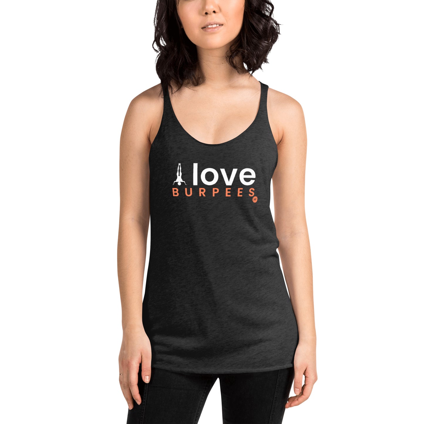 I Love Burpees Ladies Racerback Tank