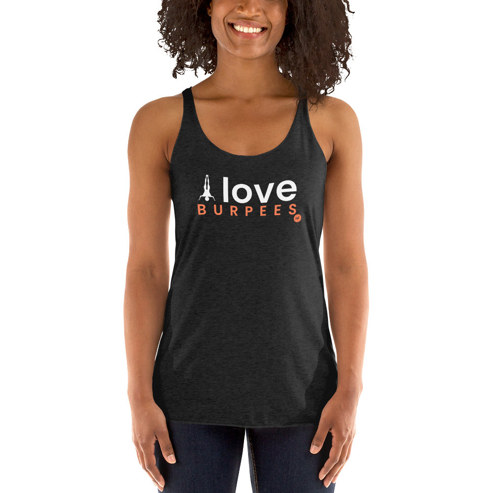 I Love Burpees Ladies Racerback Tank