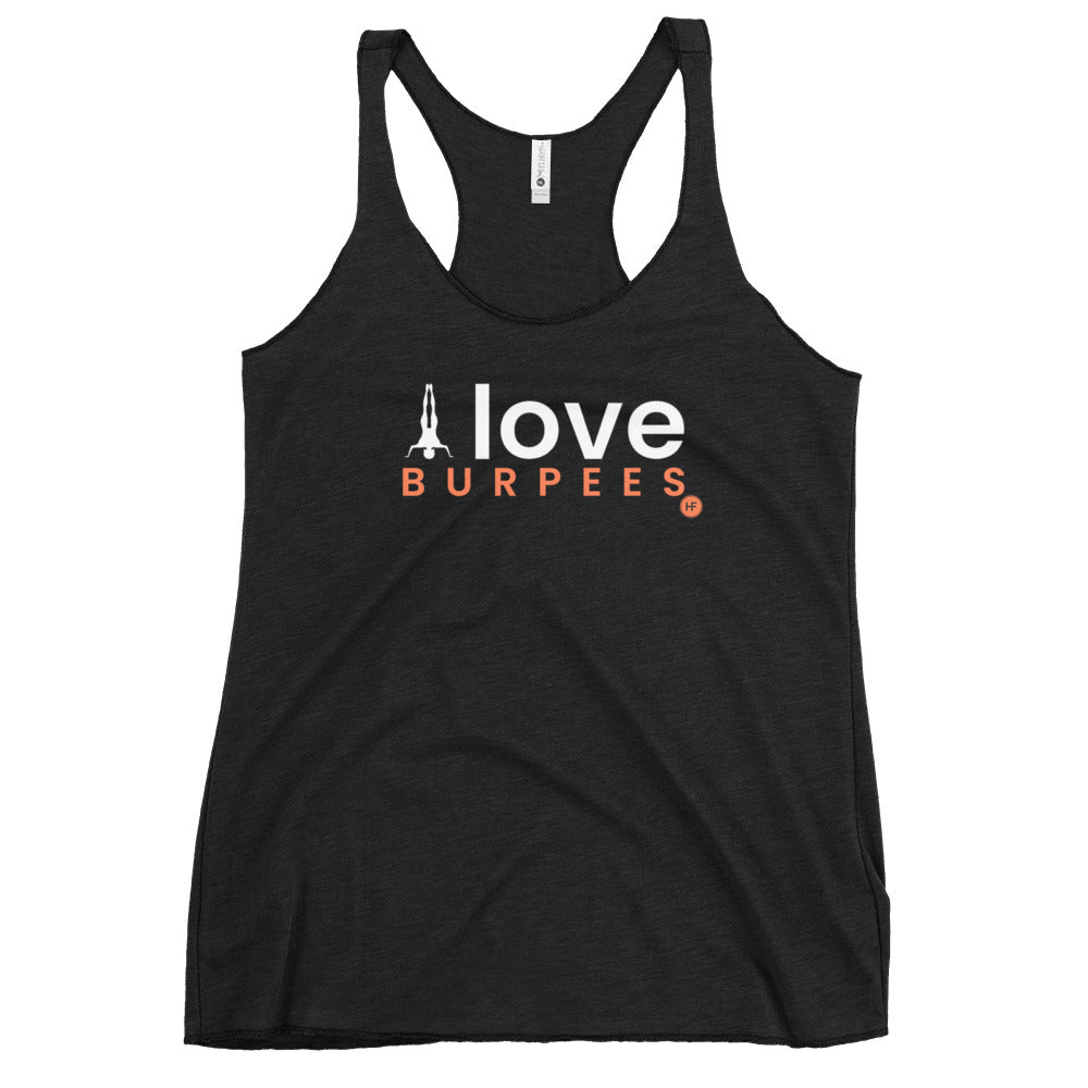 I Love Burpees Ladies Racerback Tank