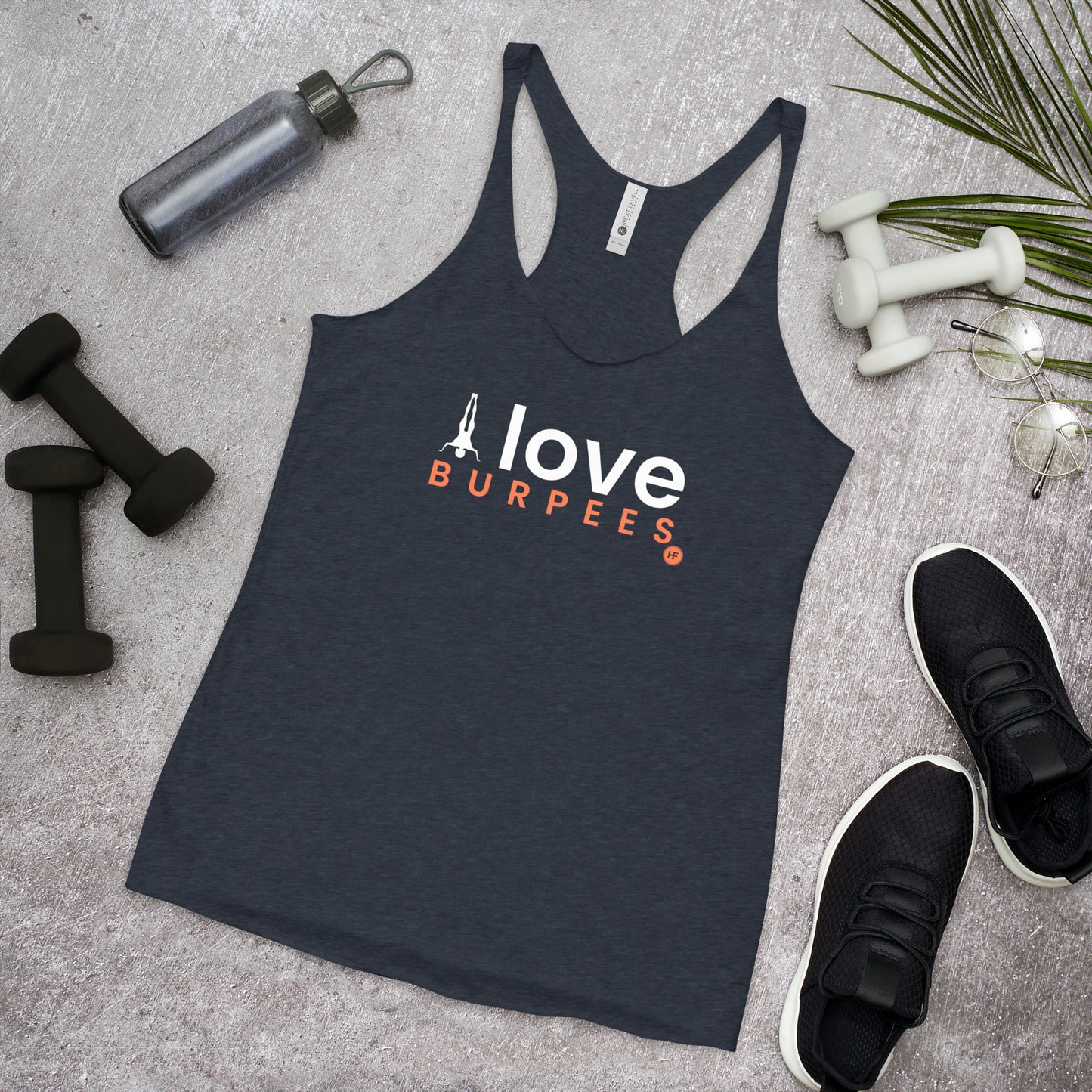 I Love Burpees Ladies Racerback Tank