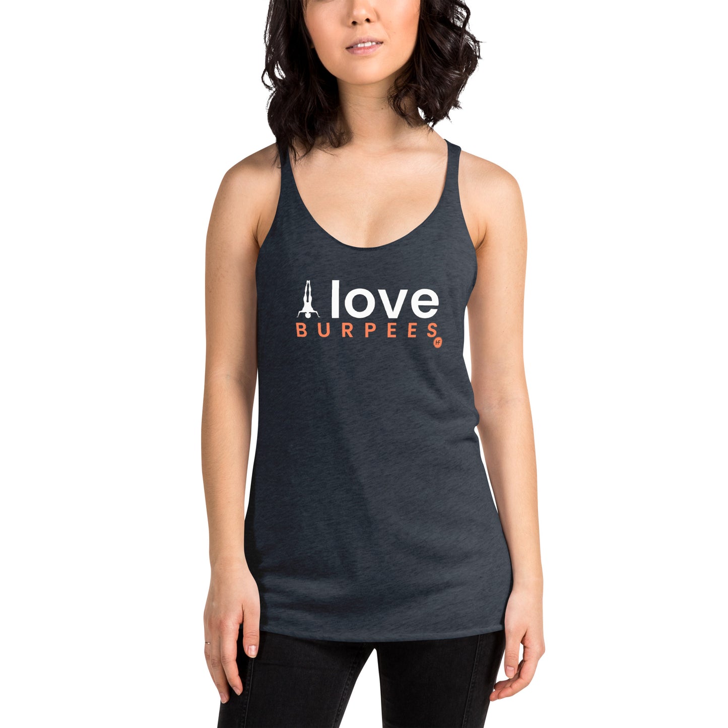 I Love Burpees Ladies Racerback Tank