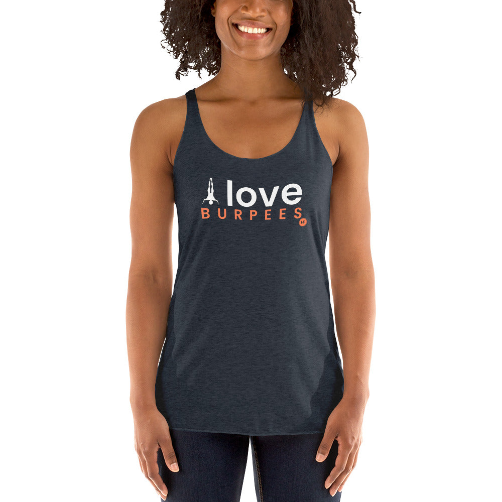 I Love Burpees Ladies Racerback Tank