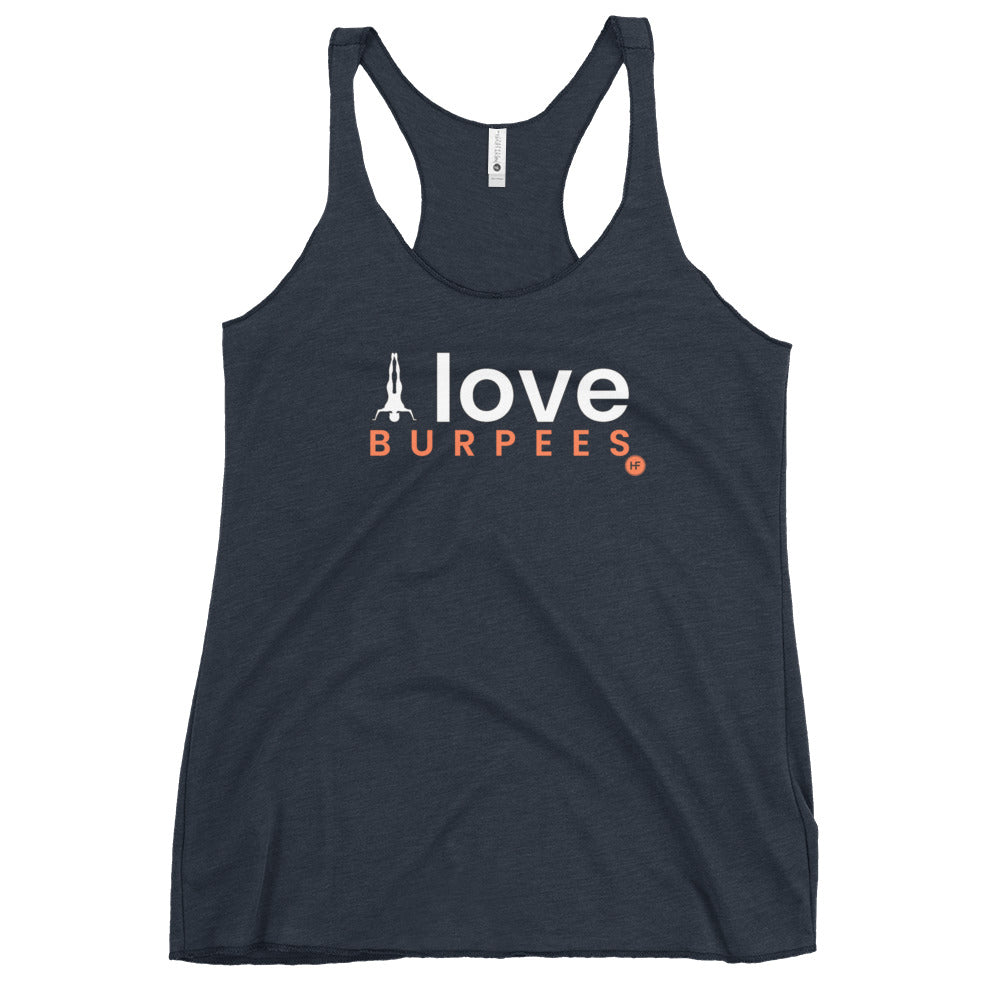 I Love Burpees Ladies Racerback Tank