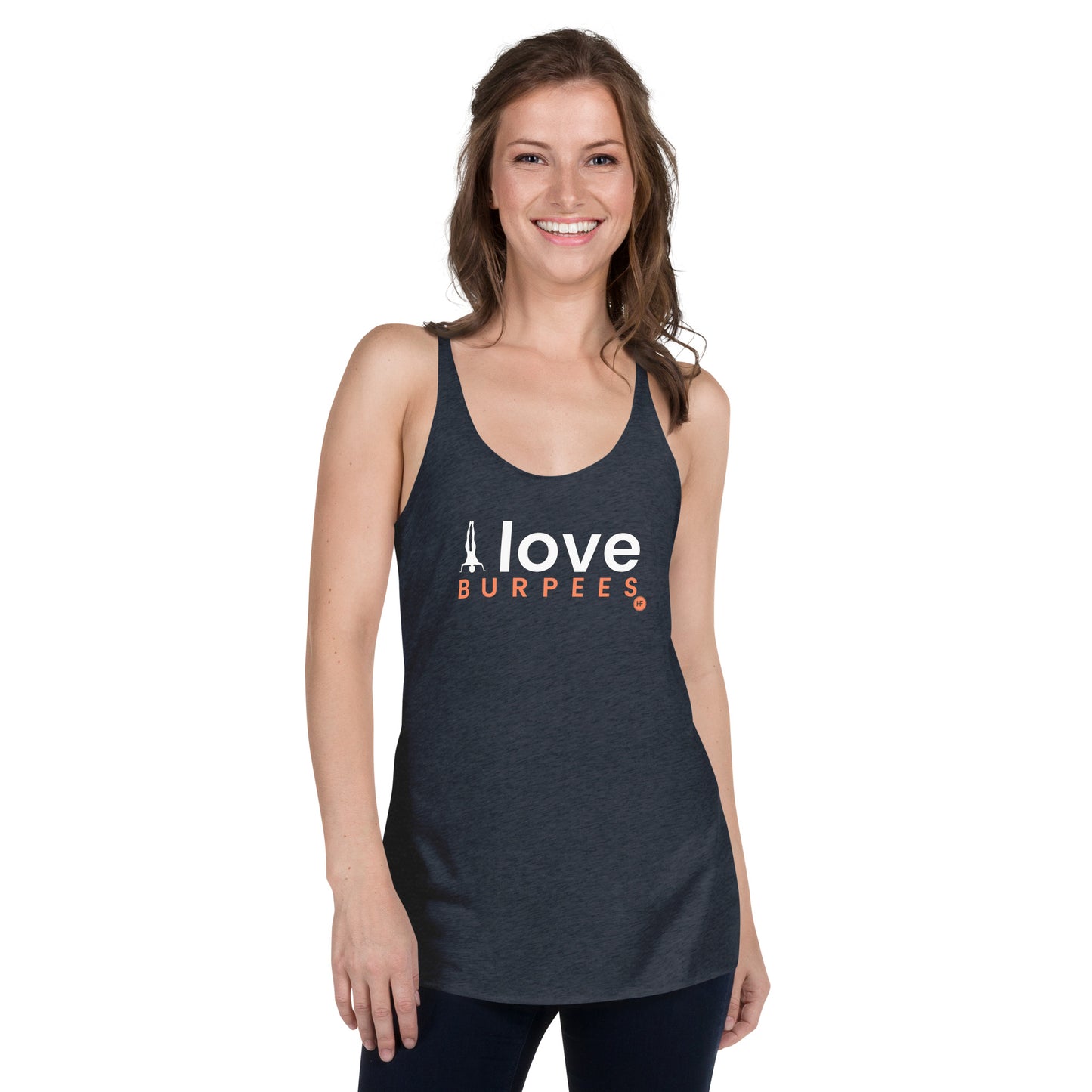 I Love Burpees Ladies Racerback Tank