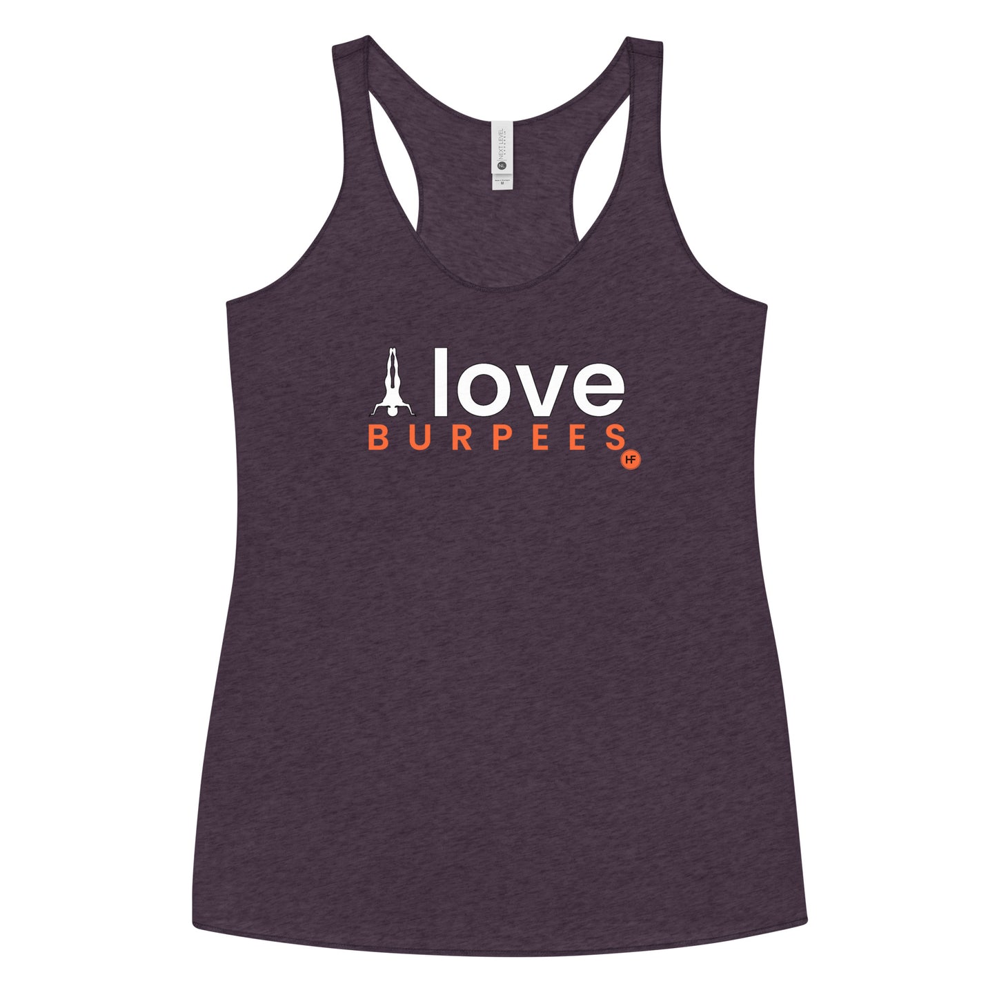 I Love Burpees Ladies Racerback Tank