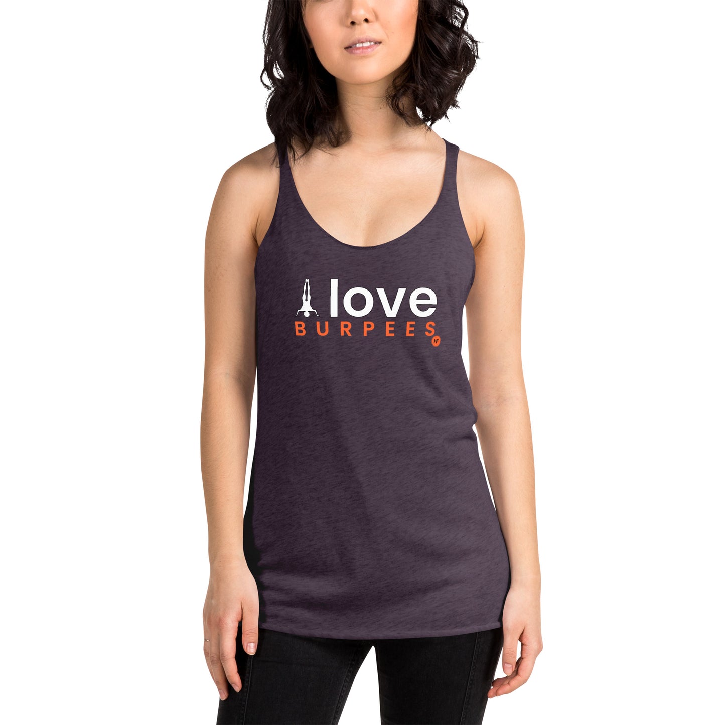 I Love Burpees Ladies Racerback Tank