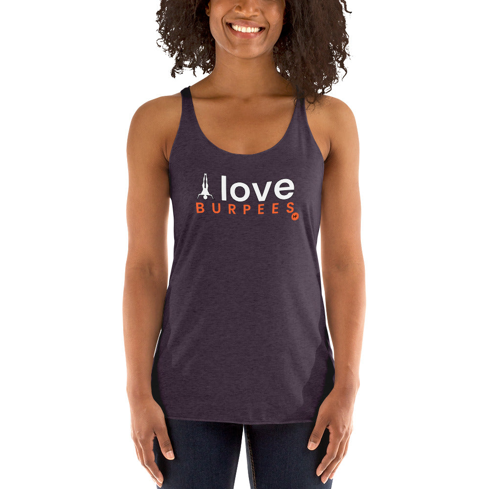 I Love Burpees Ladies Racerback Tank