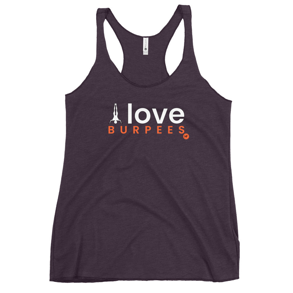 I Love Burpees Ladies Racerback Tank