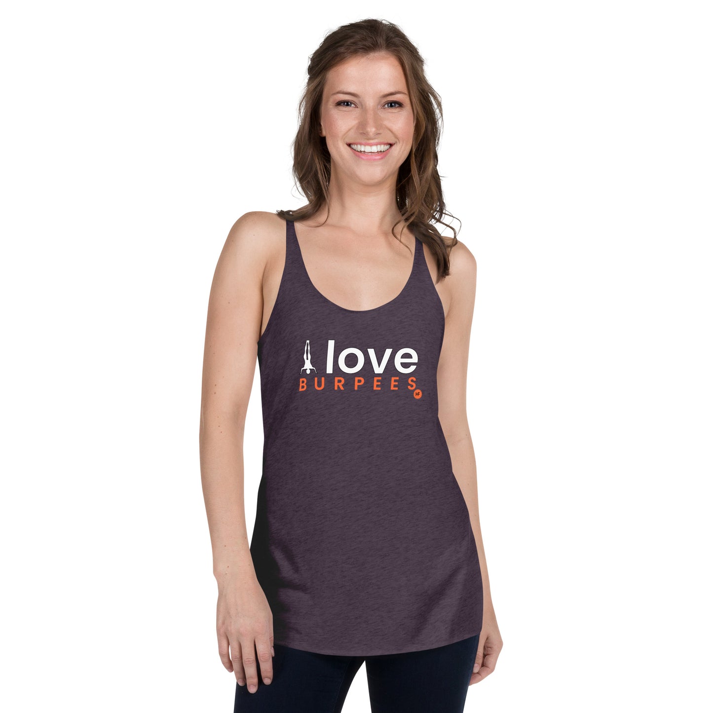 I Love Burpees Ladies Racerback Tank
