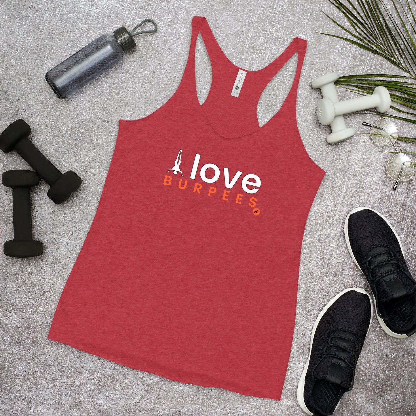 I Love Burpees Ladies Racerback Tank