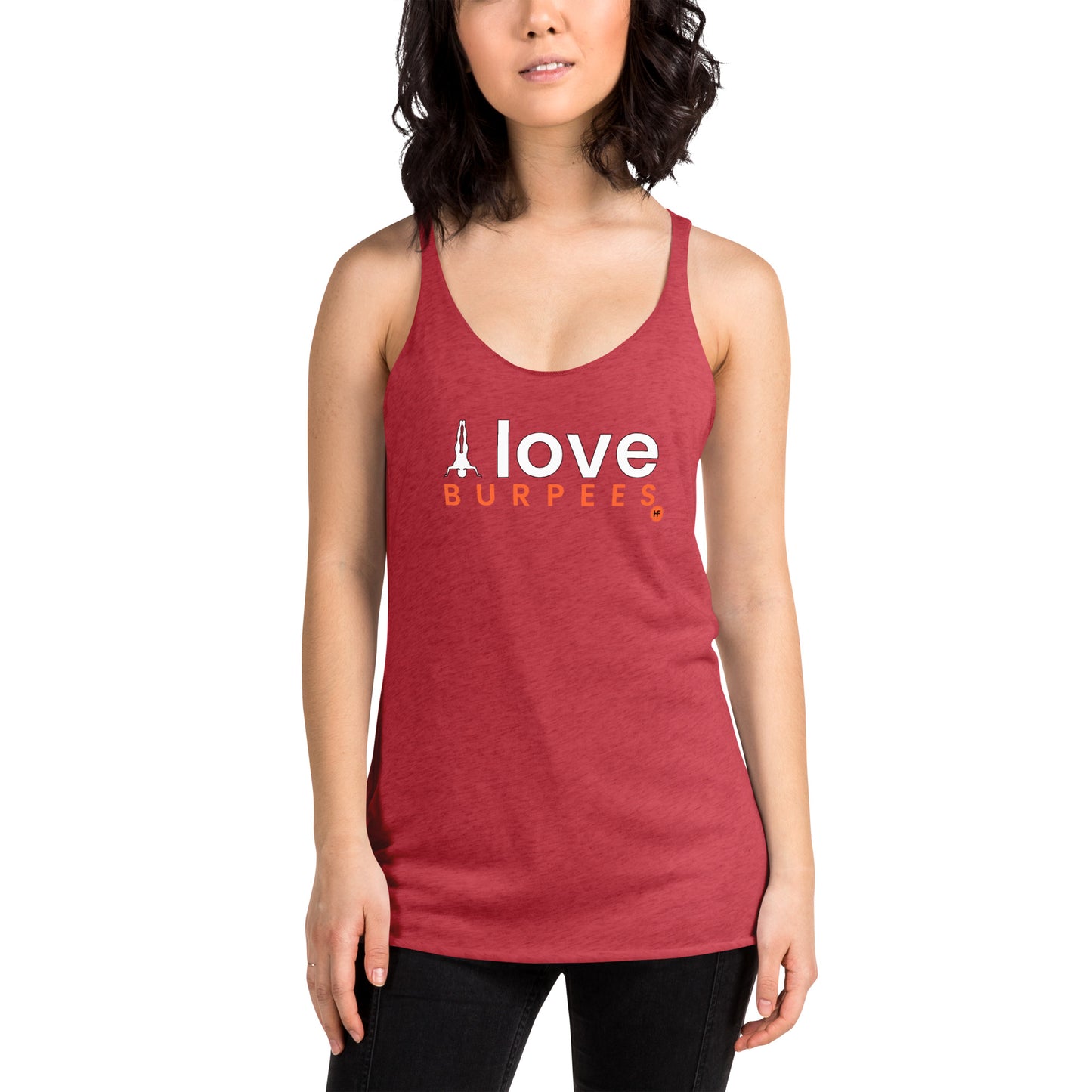 I Love Burpees Ladies Racerback Tank