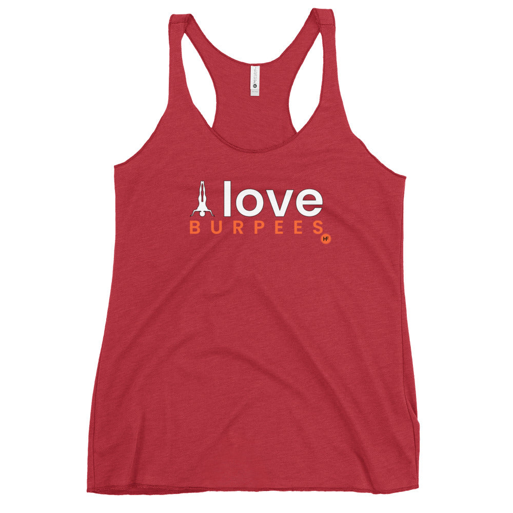 I Love Burpees Ladies Racerback Tank