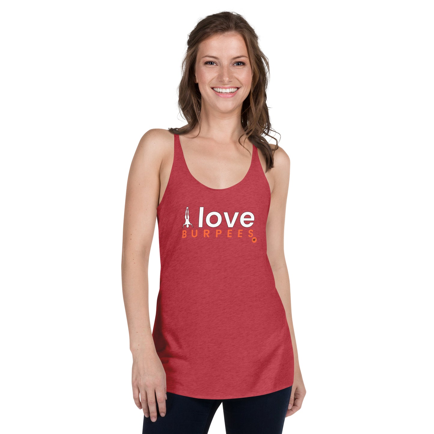 I Love Burpees Ladies Racerback Tank