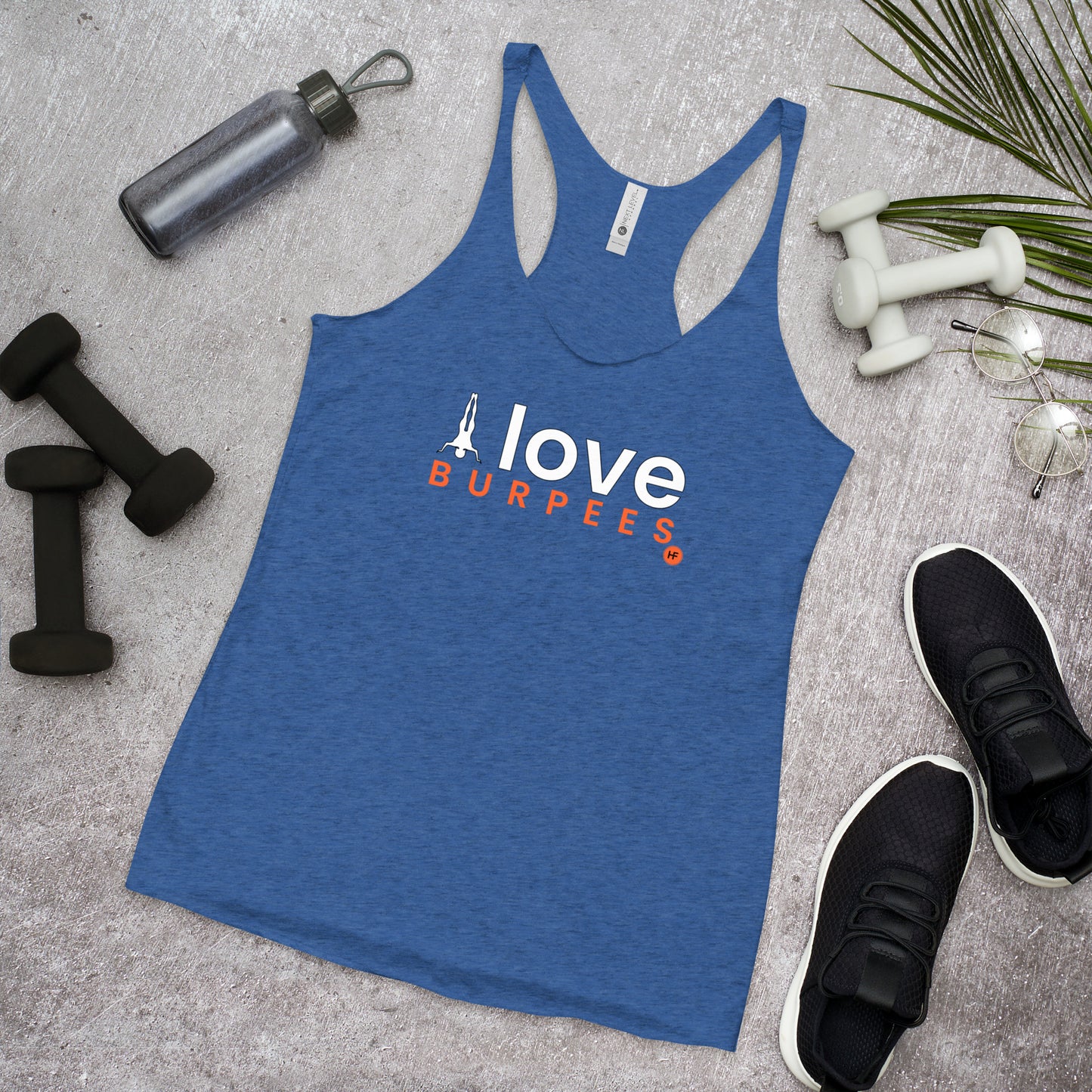 I Love Burpees Ladies Racerback Tank